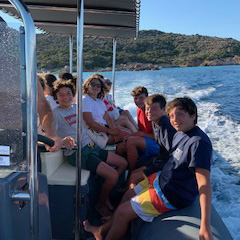 navetta in gommone per le spiagge dell'arcipelago di la maddalena